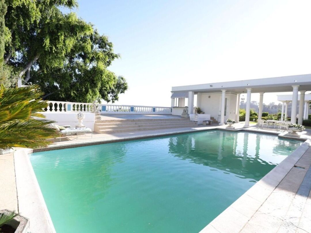 Bruce Springsteen&#39;s Mansion - Pool and Outdoor Only In Beverly Hills Photo 3