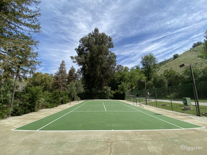 Tennis Court On Beautiful Private Ranch Rent this location on Giggster