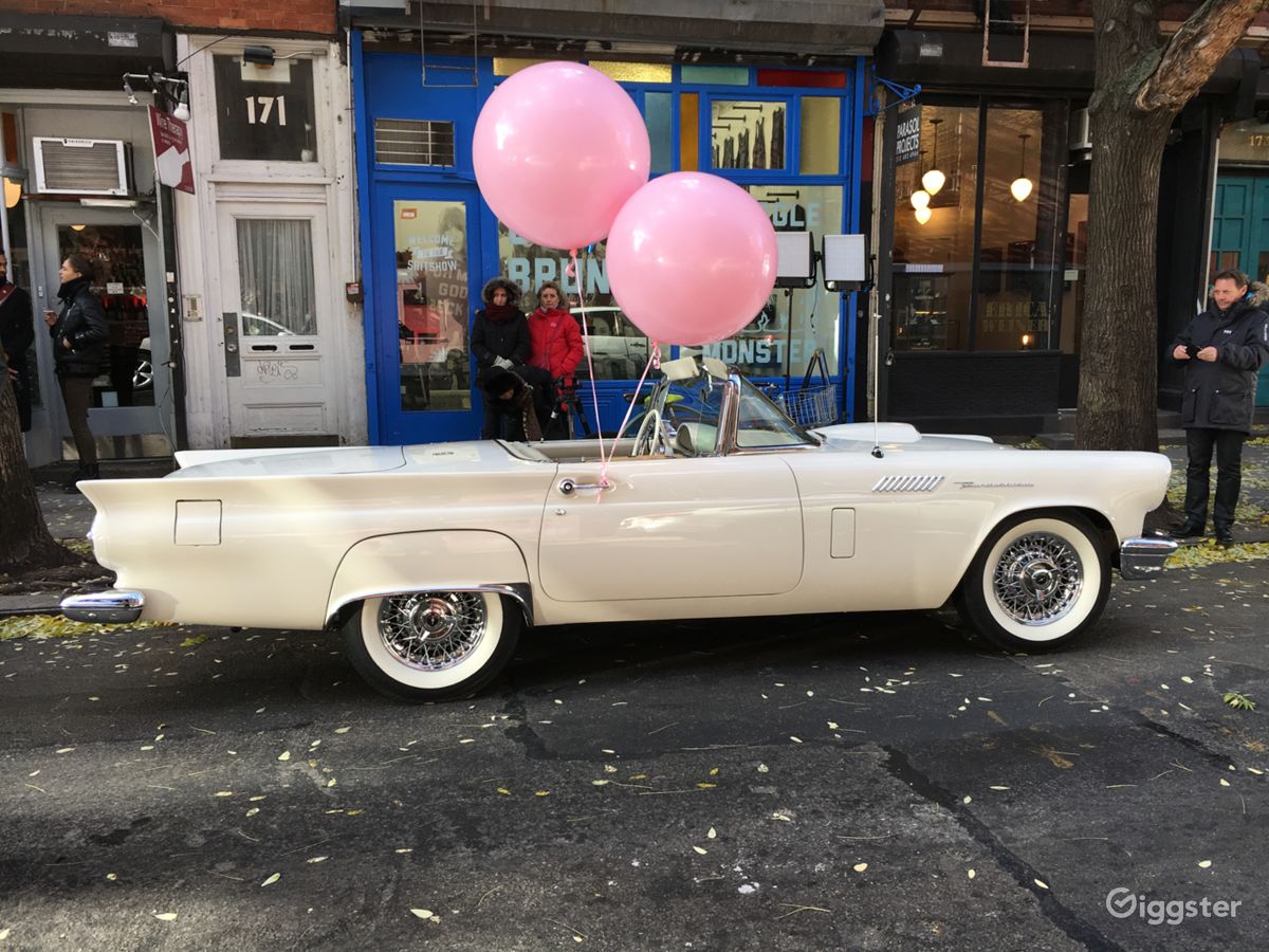 Rent 1957 Ford Thunderbird Car Transportation For Film Photoshoot