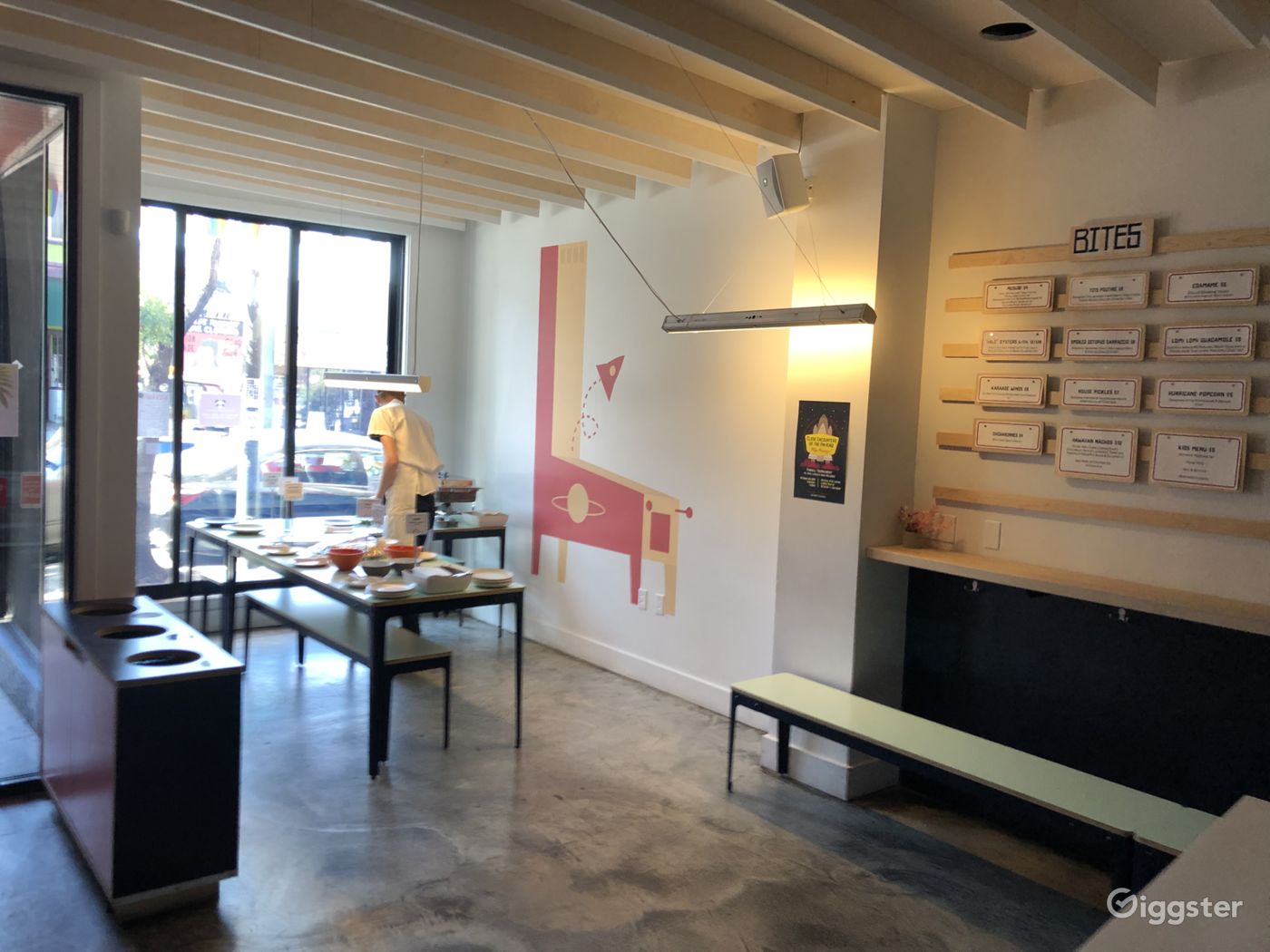 Restaurant with pinball machines. Rent this location on Giggster