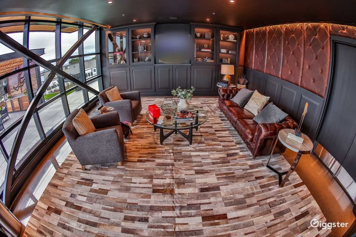 Luxury Club Lounge with Trackside View Rent this location on Giggster