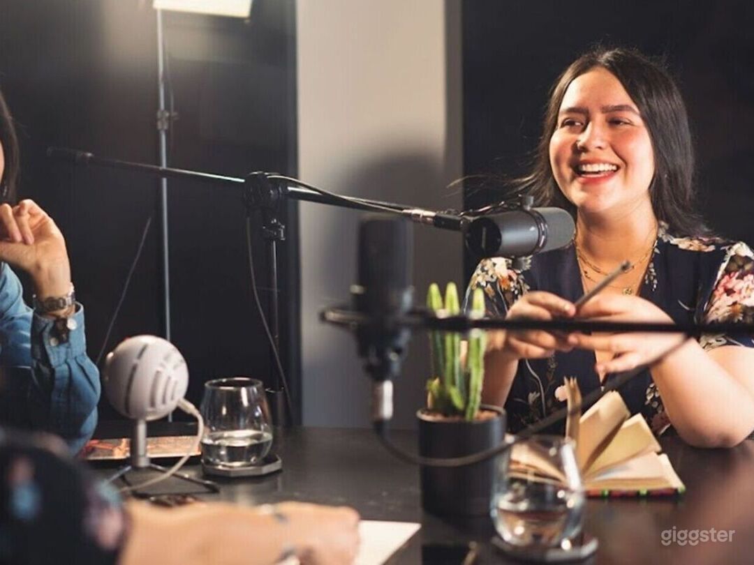 Fully Equipped Pre-Lit Podcast Recording &amp; Live Streaming Studio 1 Photo 3