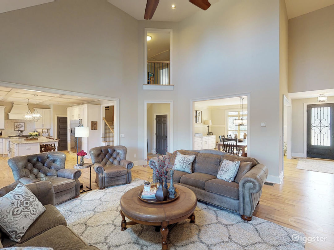open concept living area