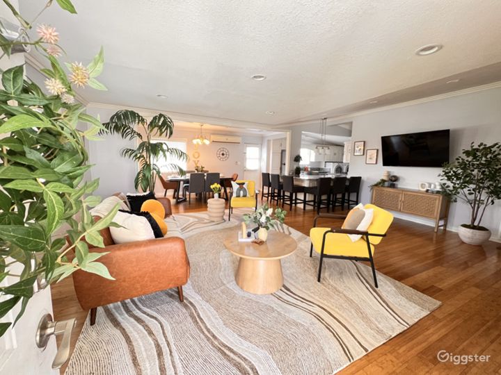 Open floor plan design fully furnished furnitures Rent this location