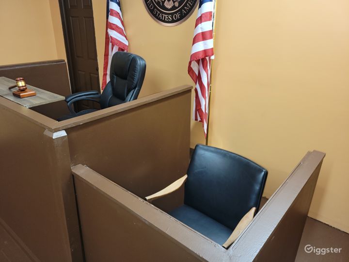 Film Studio Standing Courtroom Set Rent this location on Giggster