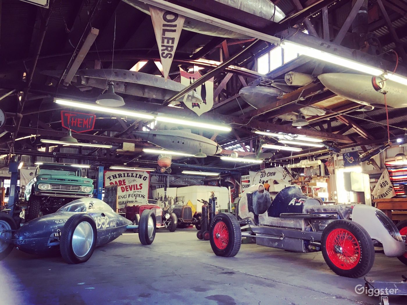 Speed Shop Vintage Garage Rent this location on Giggster