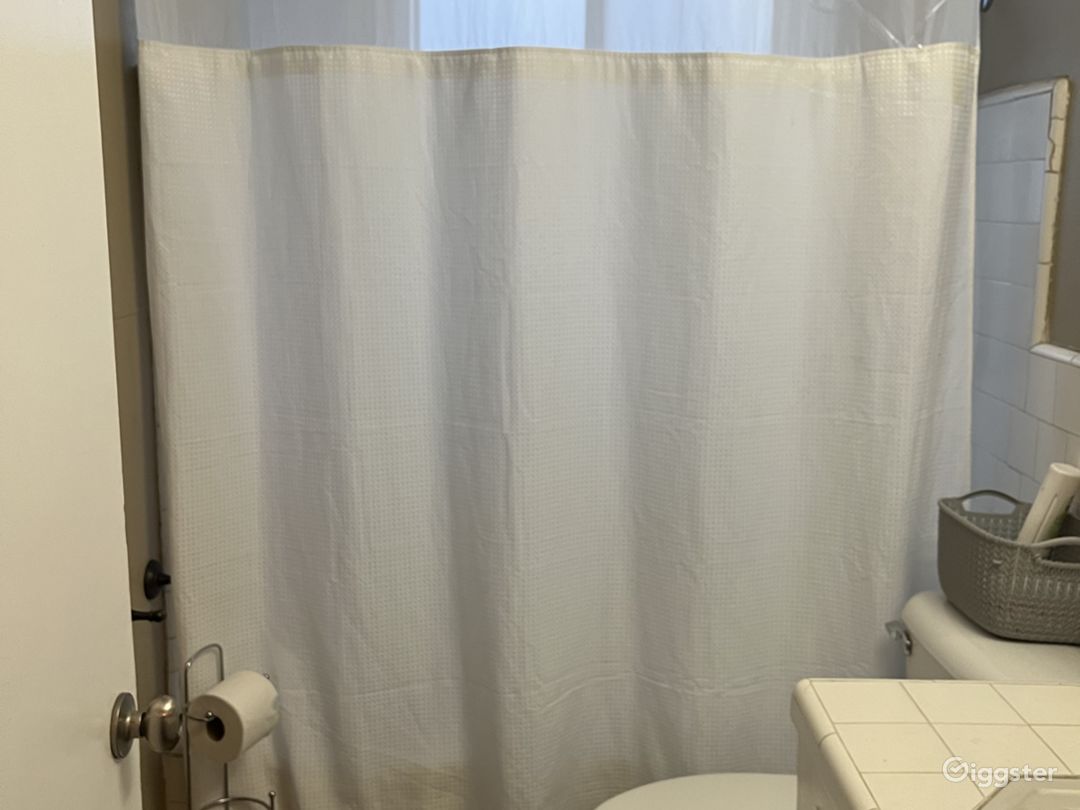  bathroom with shower. Toiletries provided.  