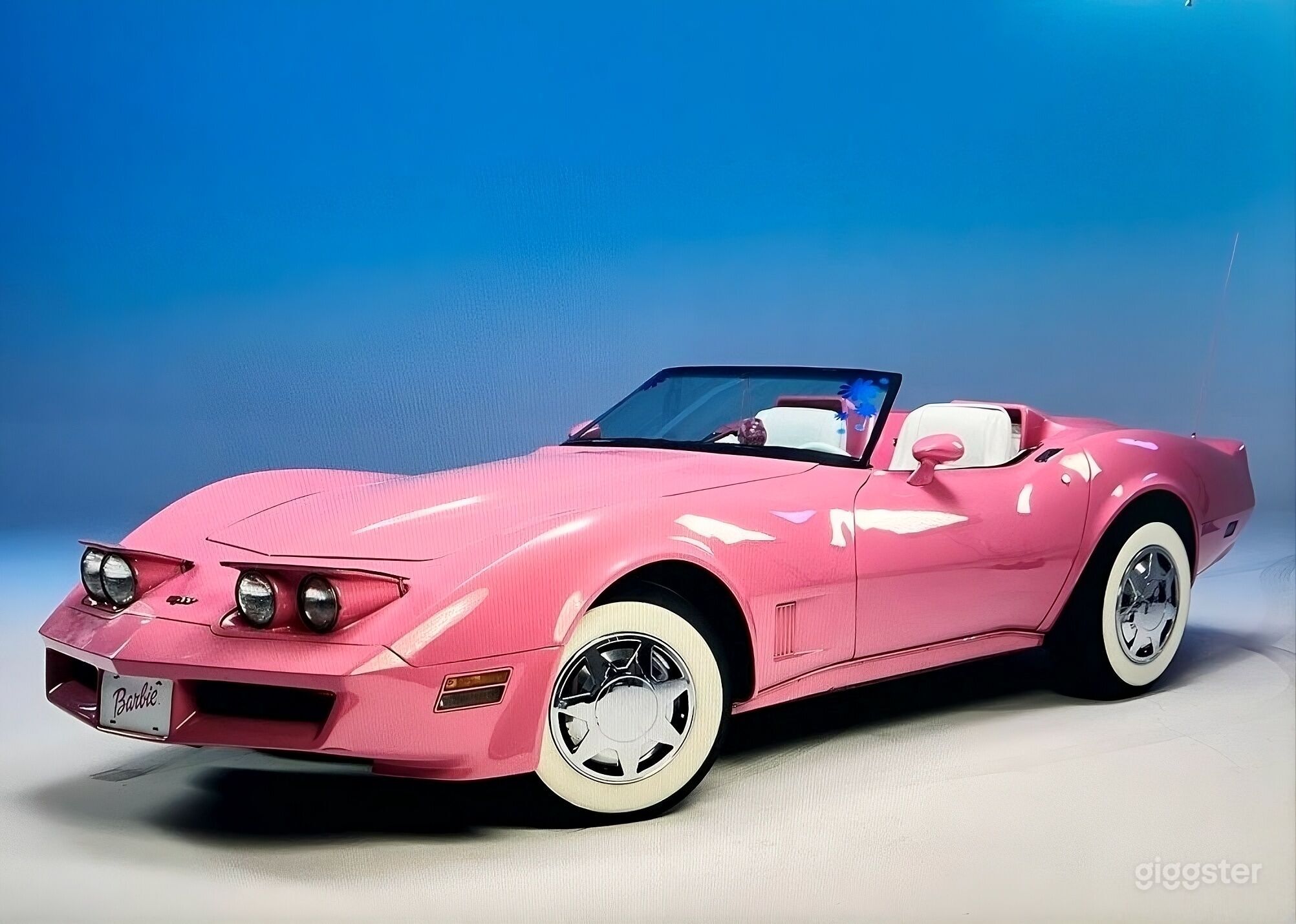 Rent Pink Barbie Corvette Iconic Film Prop for Photoshoots