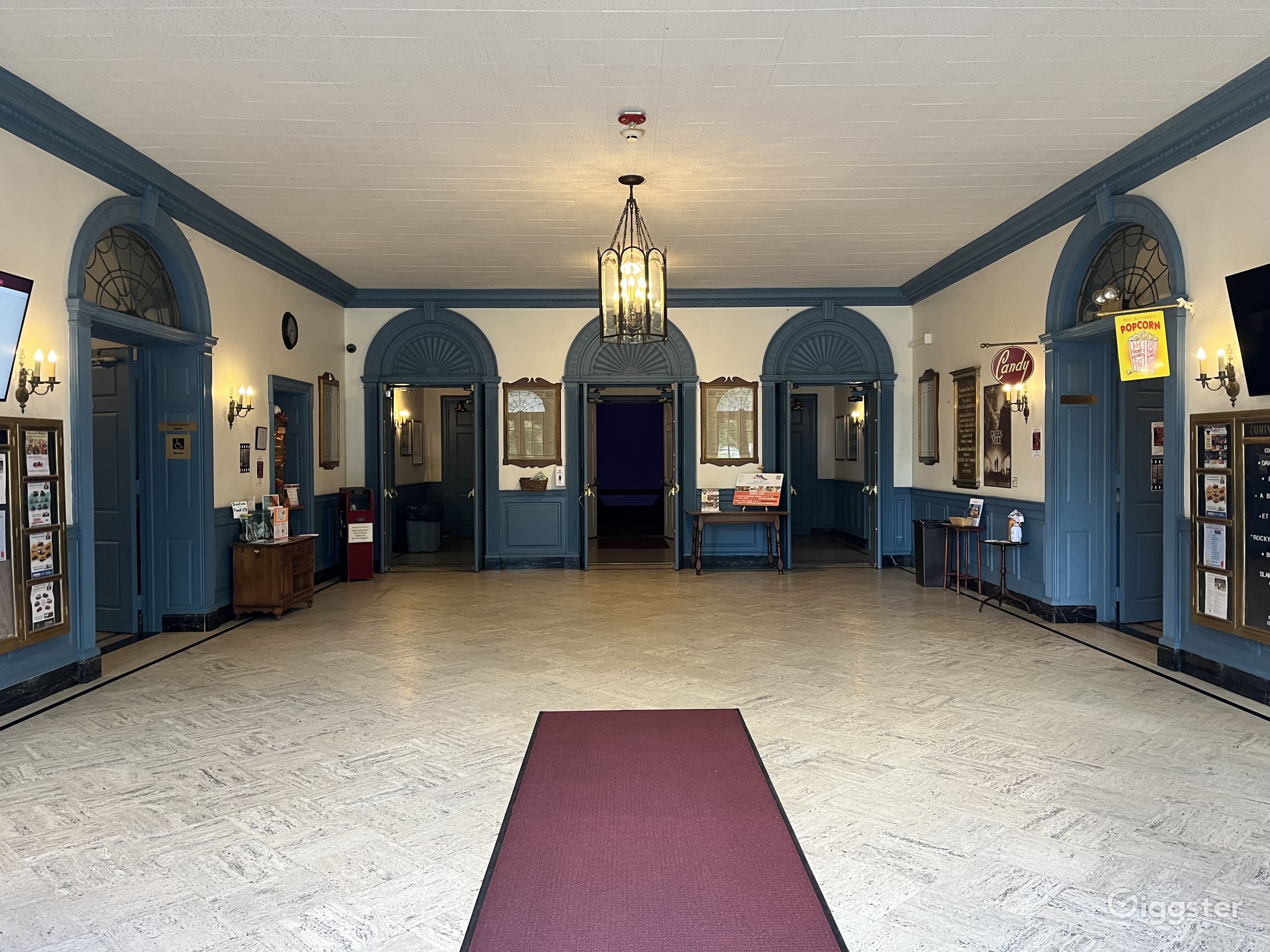 Old Movie Theatre & Town Hall Rent this location on Giggster