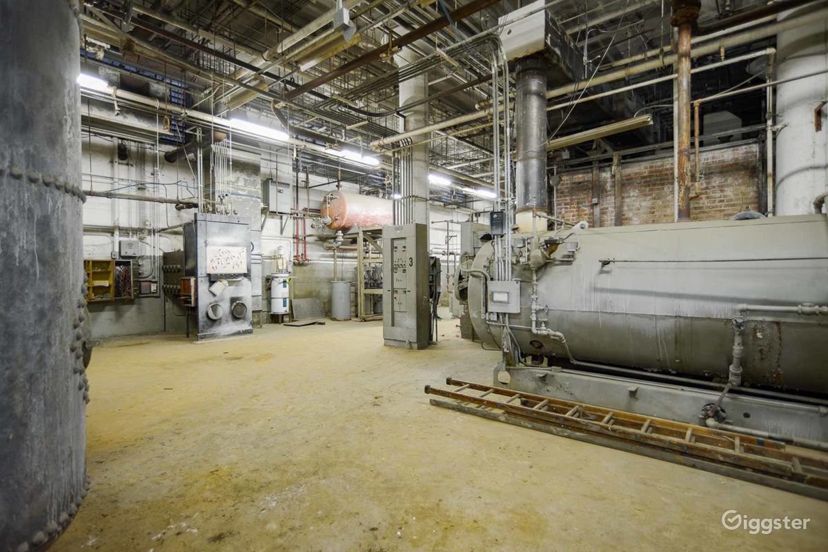 Amazing Industrial Boiler Room | Rent this location on Giggster