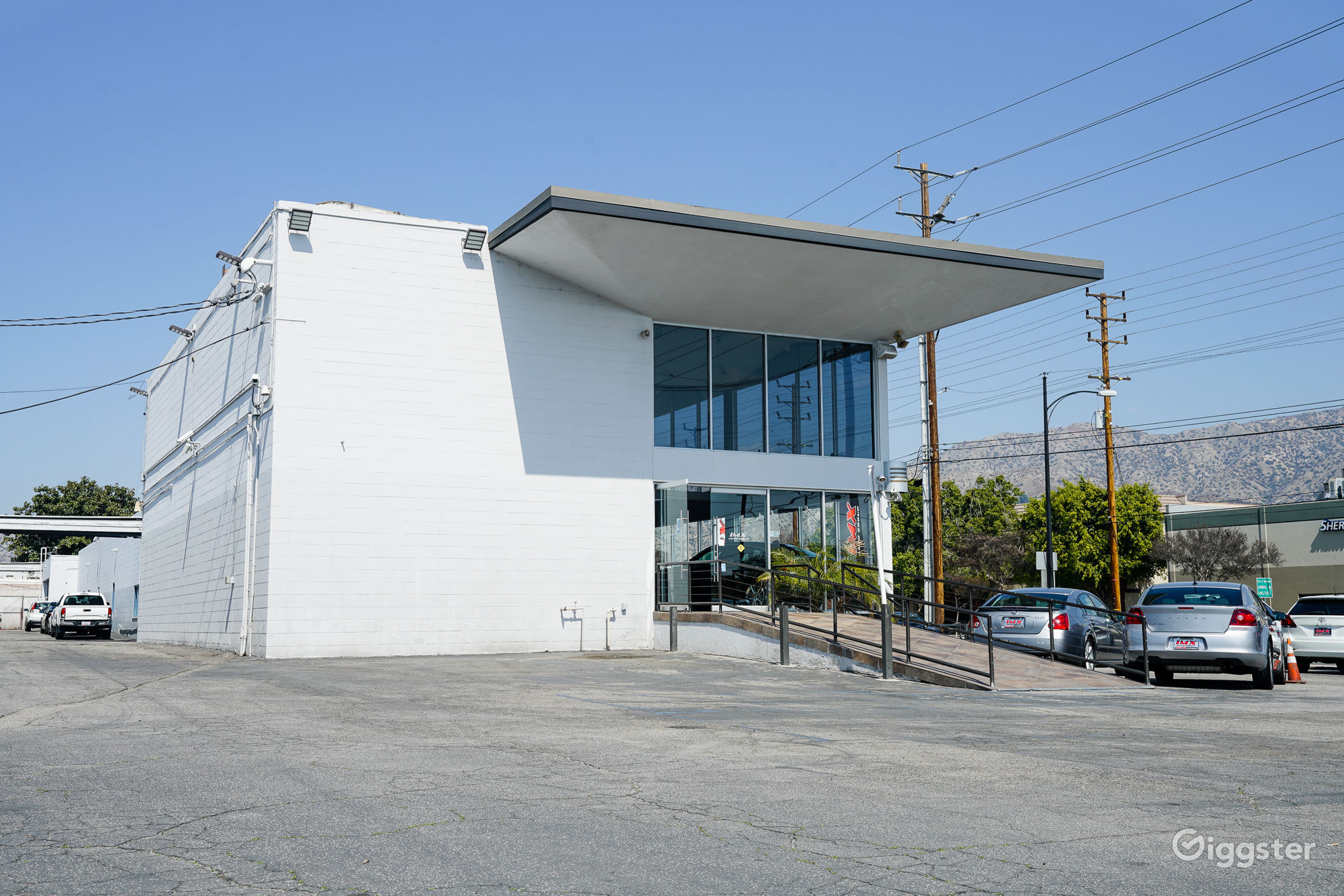 Car dealership/showroom/warehouse in Burbank! Rent this location on Giggster