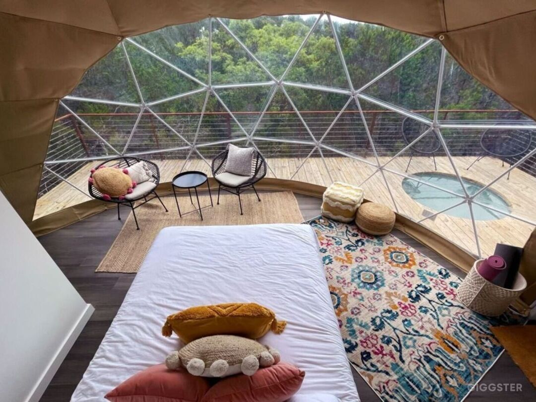 High quality linens and thoughtful design create a luxurious retreat inside as well