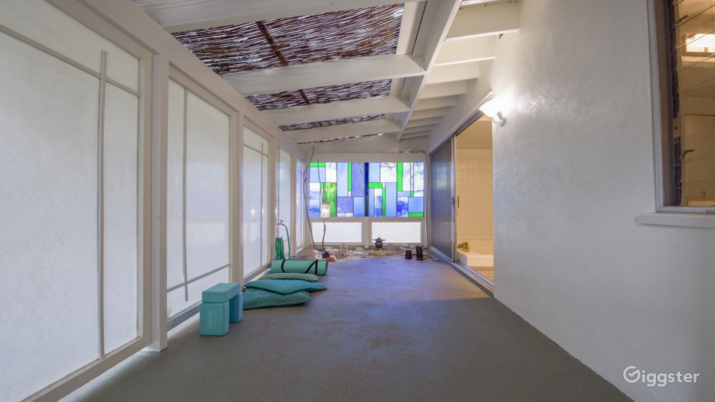 Meditation Room Colored Blow Glass Windows