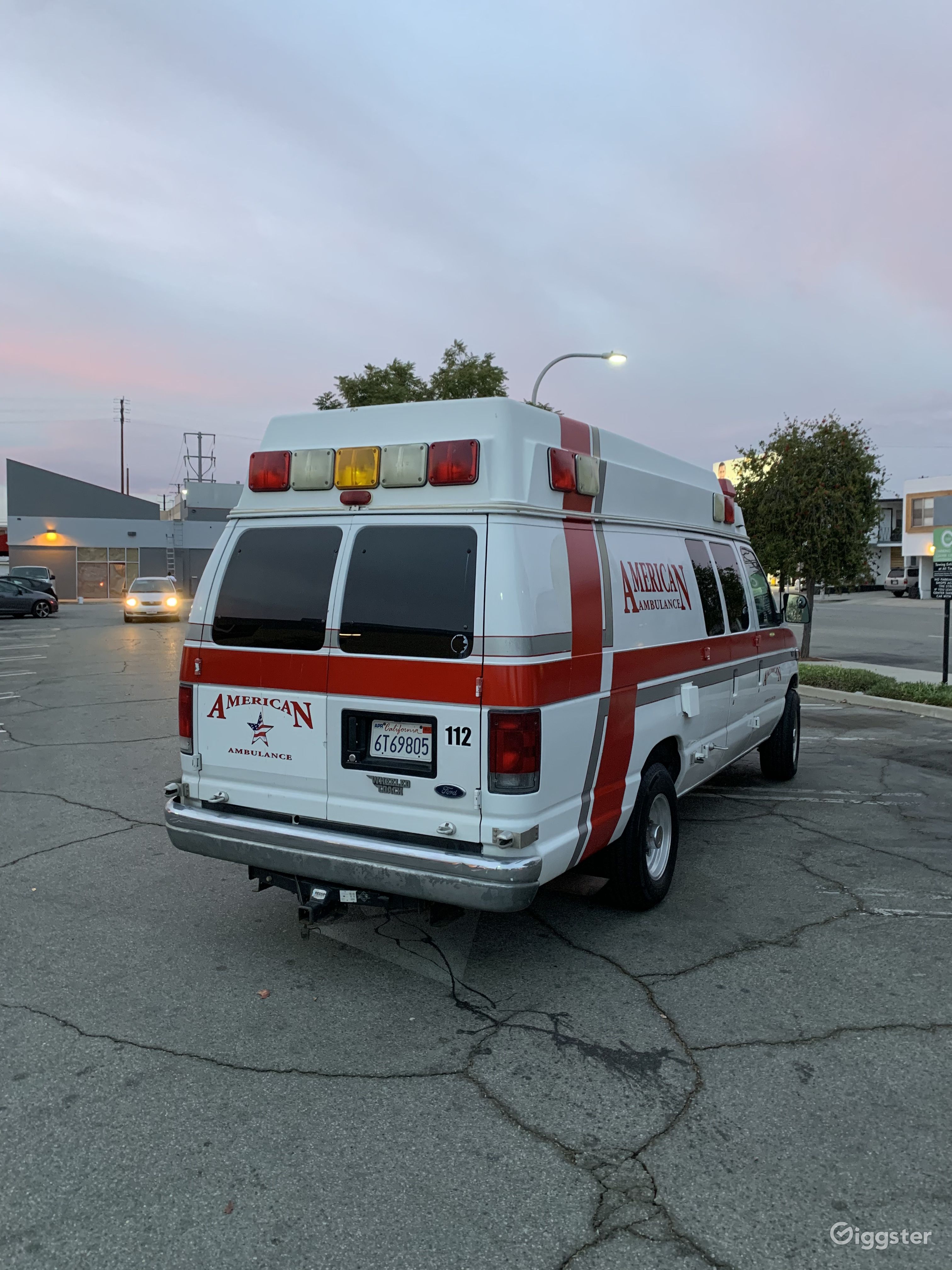 Ambulance with lights, gurney, fuel and driver! Rent this location on Giggster