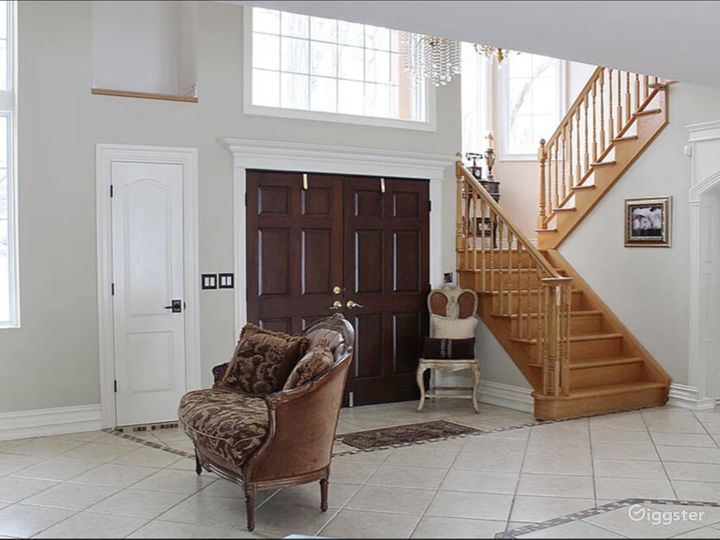 Front tall open space hallway entrance