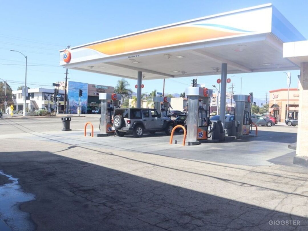 Gas Station with Huge Parking Lot Photo 3