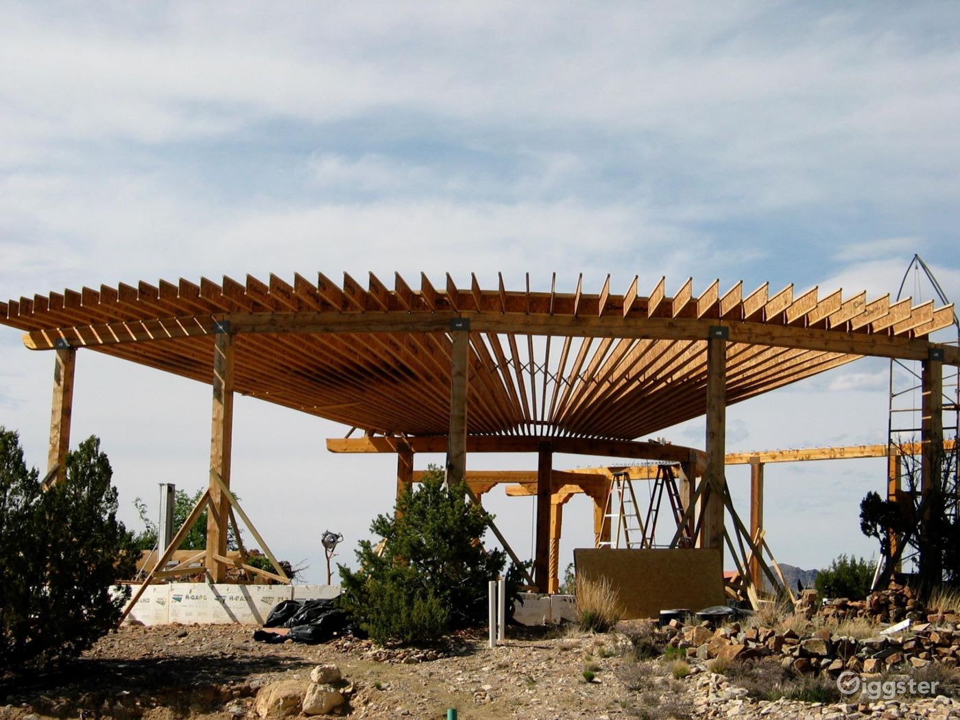 Modern round strawbale homestunning location Rent this location on