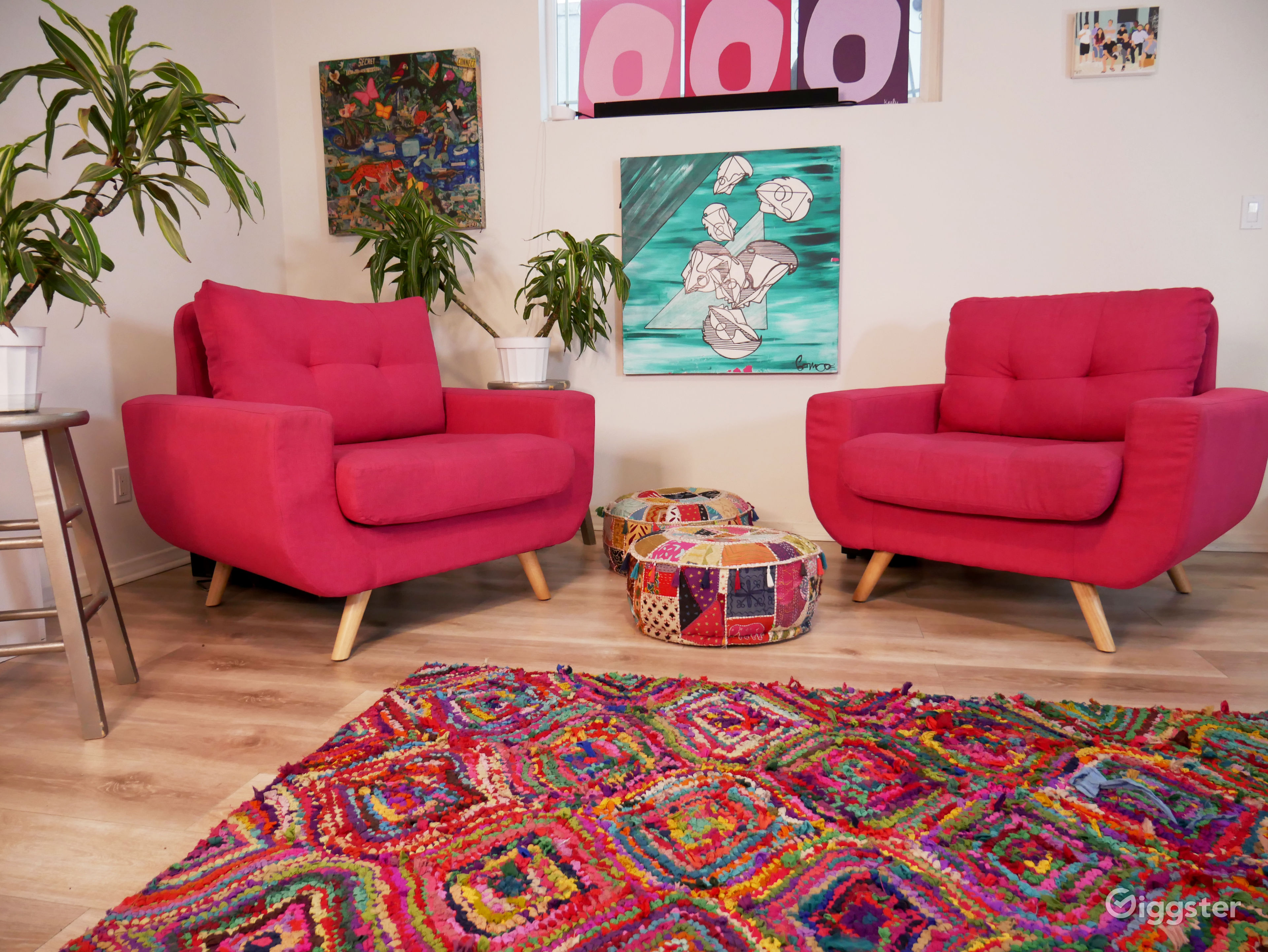 Colorful event & production space w/ outdoor patio Rent this location