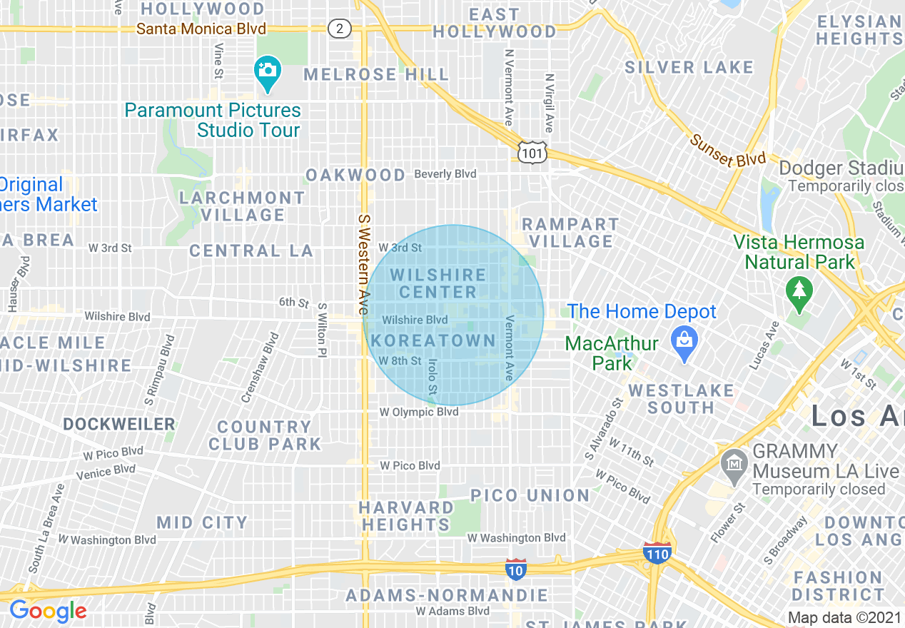 koreatown los angeles location